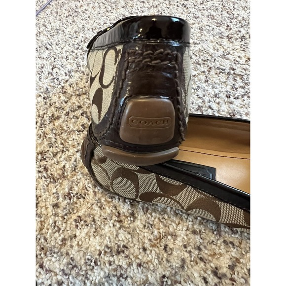 Coach Fortunata Women's Sz 8M Driving Loafers Signature C Slip On - Picture 4 of 9